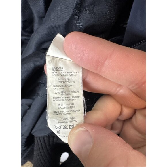 Paul & Shark Yachting Wool Blouson Bomber Jacket Black Men’s Medium - Picture 5 of 6